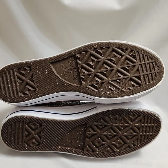 Converse CTAS Lift Platform Glitter Hightop Sneakers (w size 9.5) - Picture 11 of 15